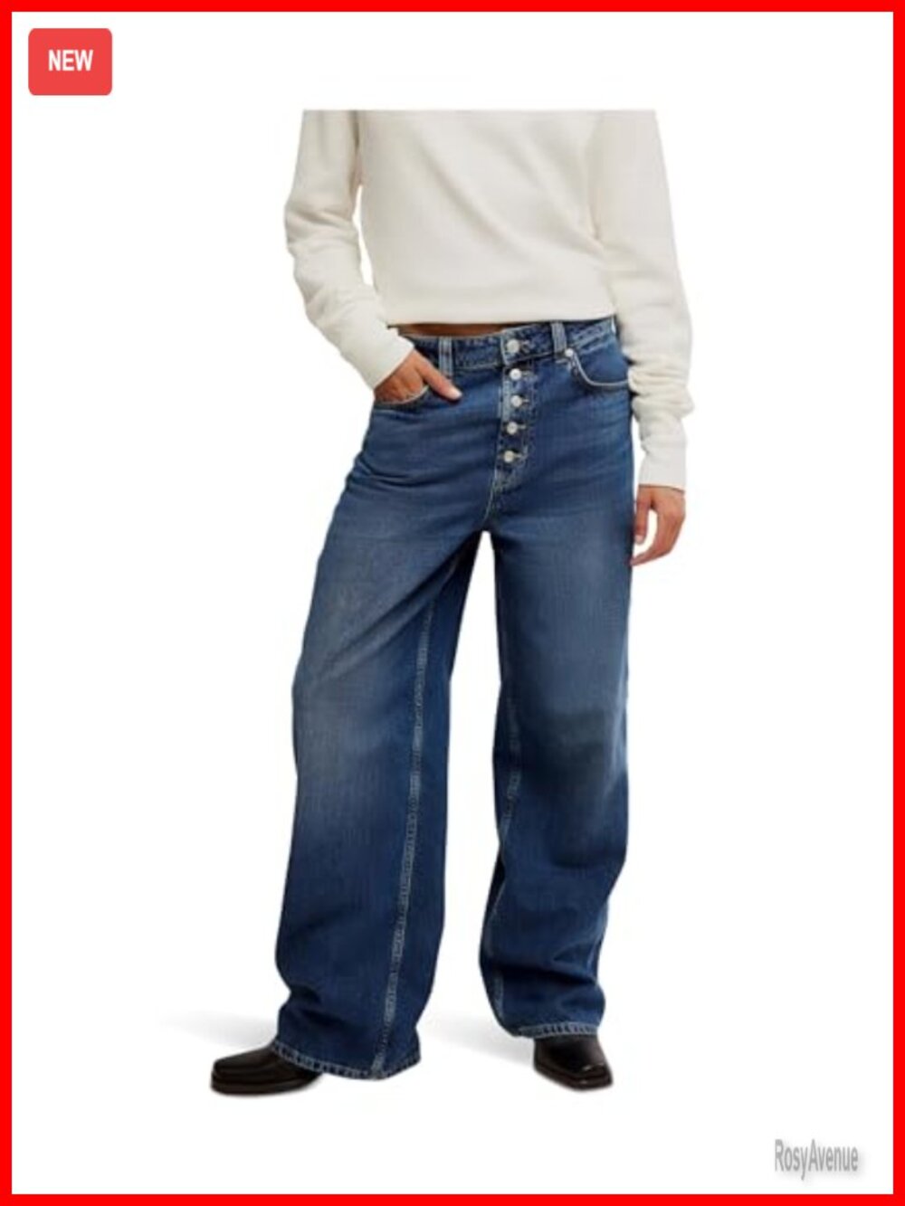 Free People Nia Boyfriend Jeans Low Rise Rigid Denim